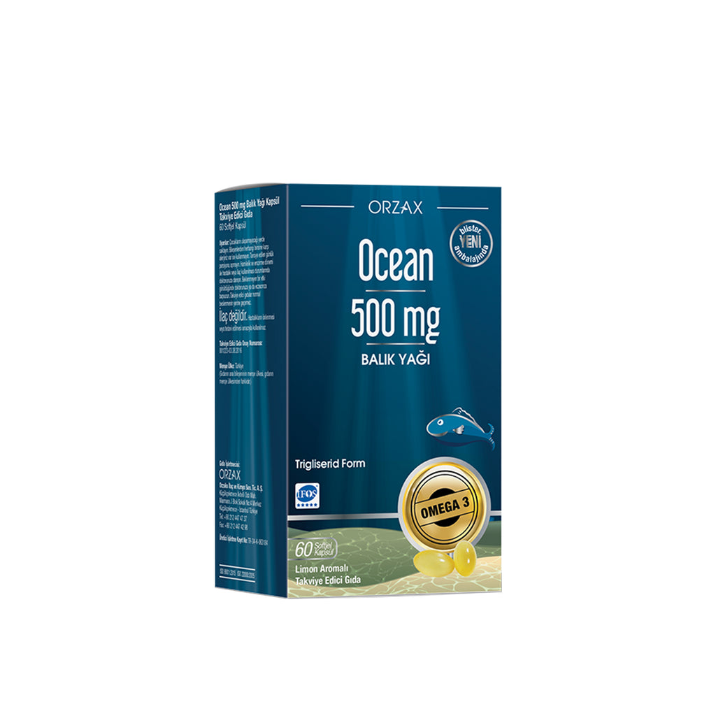 Orzax Ocean Balık Yağı 500 Mg