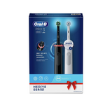Oral-B Pro 3 3900 Siyah Beyaz 2'li Şarj Edilebilir Diş Fırçası